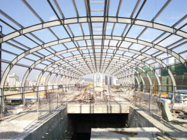 深圳地铁3号线车站钢结构工程